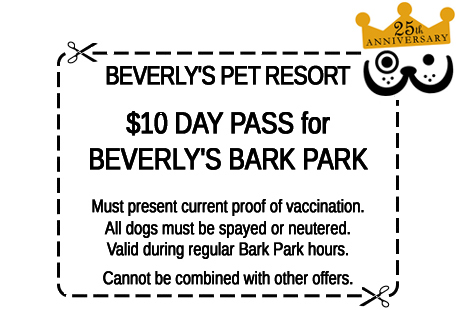 Click for printer-friendly Bark Park Free Day Pass coupon in a new window.